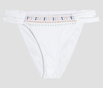 Tiger tief sitzendes Bikini-Höschen mit Stickereien