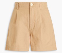 Shorts aus Twill aus einer Leinen-, TENCEL™-Baumwollmischung