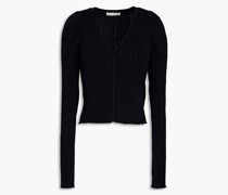 Gerippter Cardigan aus Baumwolle