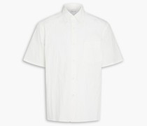 Hemd aus Popeline aus einer Baumwollmischung inKnitteroptik 1