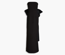 Calla trägerlose Robe aus Cloqué mit Schleife