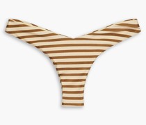 Verena Niki tief sitzendes Bikini-Höschen mit Streifen