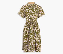 Albus Hemdkleid inMinilänge aus Popeline aus einer Baumwollmischung mit floralem Print