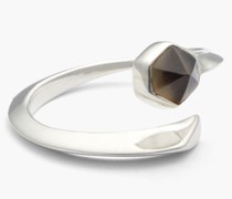 Ring aus recyceltem Sterlingsilber mit Quarz