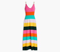 Sloane Maxikleid aus Baumwolle mit Streifen XL