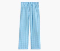 Barker Pyjama-Hose aus Baumwollpopeline mit Gingham-Karo
