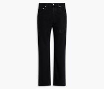 Jeans aus Denim mit Logostickerei