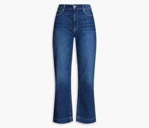 Leenah hoch sitzende Jeans mit weitem Bein inausgewaschener Optik 26