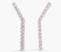Ohrringe aus recyceltem Sterlingsilber mit Kristallen