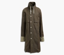 Trenchcoat aus Canvas aus einer Baumwoll-Leinenmischung