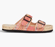 Nordic Espadrilles aus Canvas mit Schnalle