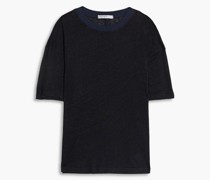 T-Shirt aus Leinen-Jersey mit Flammgarneffekt