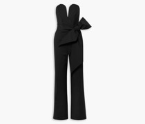 Lover trägerloser Jumpsuit aus Cady aus einer Baumwollmischung mit Gürtel