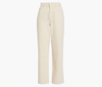 Hoch sitzende Jeans mit geradem Bein