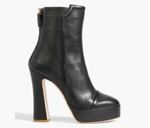 Alexa 125 Ankle Boots aus Leder mit Plateau