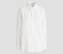 Gestreiftes Hemd aus Baumwoll-Jacquard