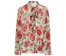 REDValentinoBedruckte Bluse aus Seidenkrepon