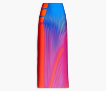 Maxirock aus Twill mit Print