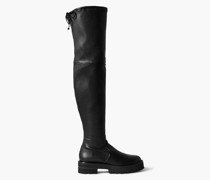 Overknees aus Stretch-Leder
