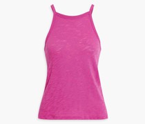Tanktop aus Baumwoll-Jersey mit Flammgarneffekt