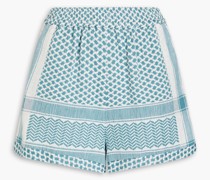 Shorts aus Baumwoll-Jacquard