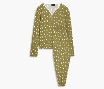 Pyjama aus Jersey einer Pima-Baumwoll-Modalmischung mit Print