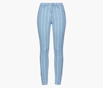 Maria hoch sitzende Skinny Jeans mit Streifen