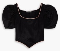 Dirndl Cropped Bluse aus Moiré