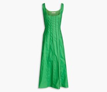 Talullah Midikleid aus Baumwollpopeline mit Biesen