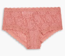 Signature Slip aus elastischer Spitze it niedriger Taille