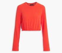 Cropped Oberteil aus Jersey aus einer Supima®-Baumwollmischung