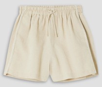 Musan Shorts aus Twill aus einer Leinen-Baumwollmischung