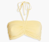 Rainey Bandeau-Bikini-Oberteil mit Raffungen