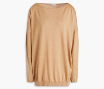 Oversized-Pullover aus einer Kaschir-Seidenischung