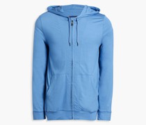 Hoodie aus Jersey aus Stretch-Modal mit Reißverschluss M