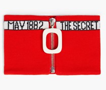 Schlauchschal aus Jacquard aus Merinowolle