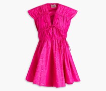 Clara Minikleid aus Moiré mit Raffung