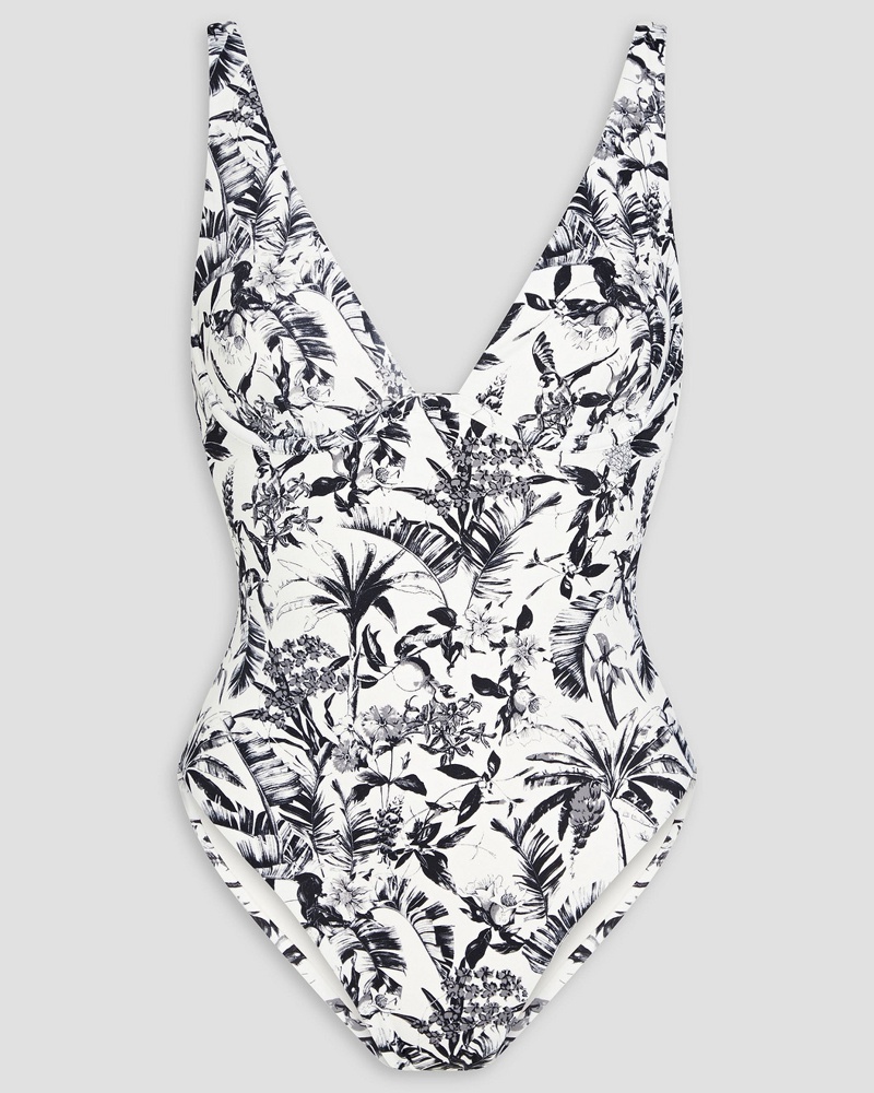 Onia Damen Sylvie Badeanzug mit Print