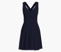 Minikleid aus Cady mit Falten