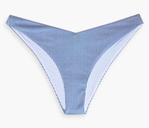 Chiara halbhohes, geripptes Bikini-Höschen mit Streifen