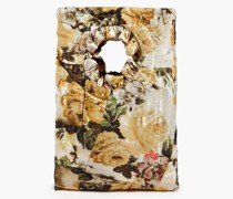 Lola Tote Bag aus glänzendem Jacquard mit floralem Print