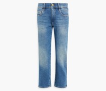 Riley Cropped Boyfriend-Jeans inausgewaschener Optik 25