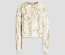 Pullover aus Bio-Baumwolle mit Batikmuster M