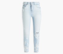 Hoch sitzende Skinny Jeans inDistressed-Optik 25
