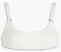 Bari geripptes Bikini-Oberteil mit Verzierung