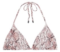 The Alina Triangel-Bikini-Oberteil mit Schlangenprint S