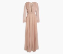 Janelle Robe aus plissiertem Point d'Esprit