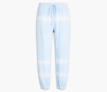 Tracker Karottenhose aus Baumwoll-Seersucker mit Batikmuster