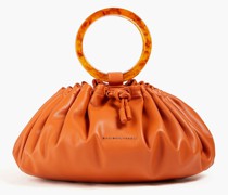 Scrunch Tote Bag aus veganem Leder mit Raffung