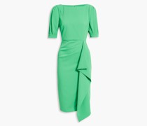 Kleid aus Crêpe mit Drapierung